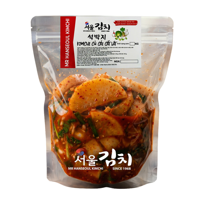 Kim Chi Củ Cải Cắt Lát - 5Kg