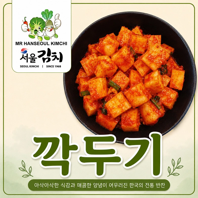 KimChi Củ Cải Cắt Vuông - 1Kg